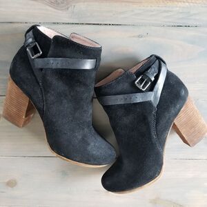 MADEWELL aimee ankle black leather bootie size 9.5